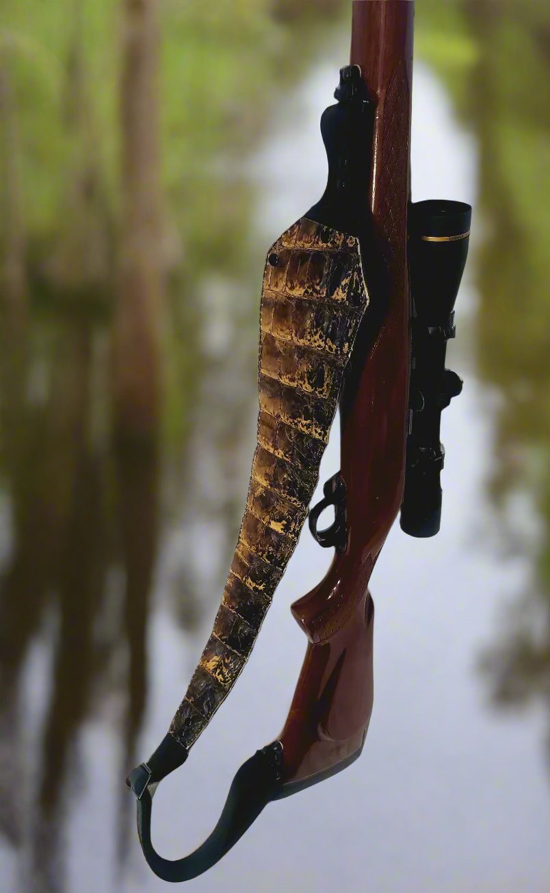 Wild Alligator Rifle Sling, Hand Made in Texas