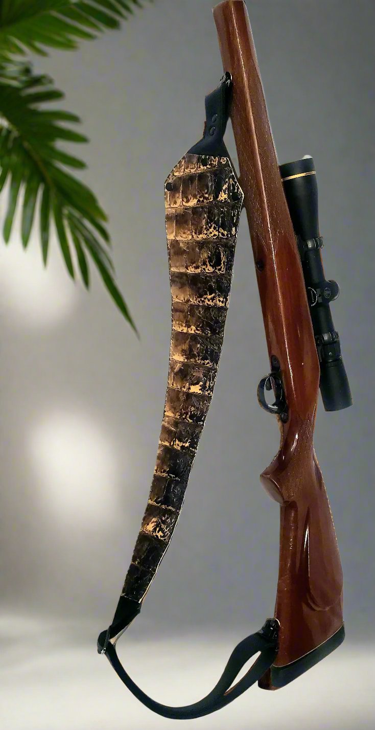 Wild Alligator Rifle Sling, Hand Made in Texas