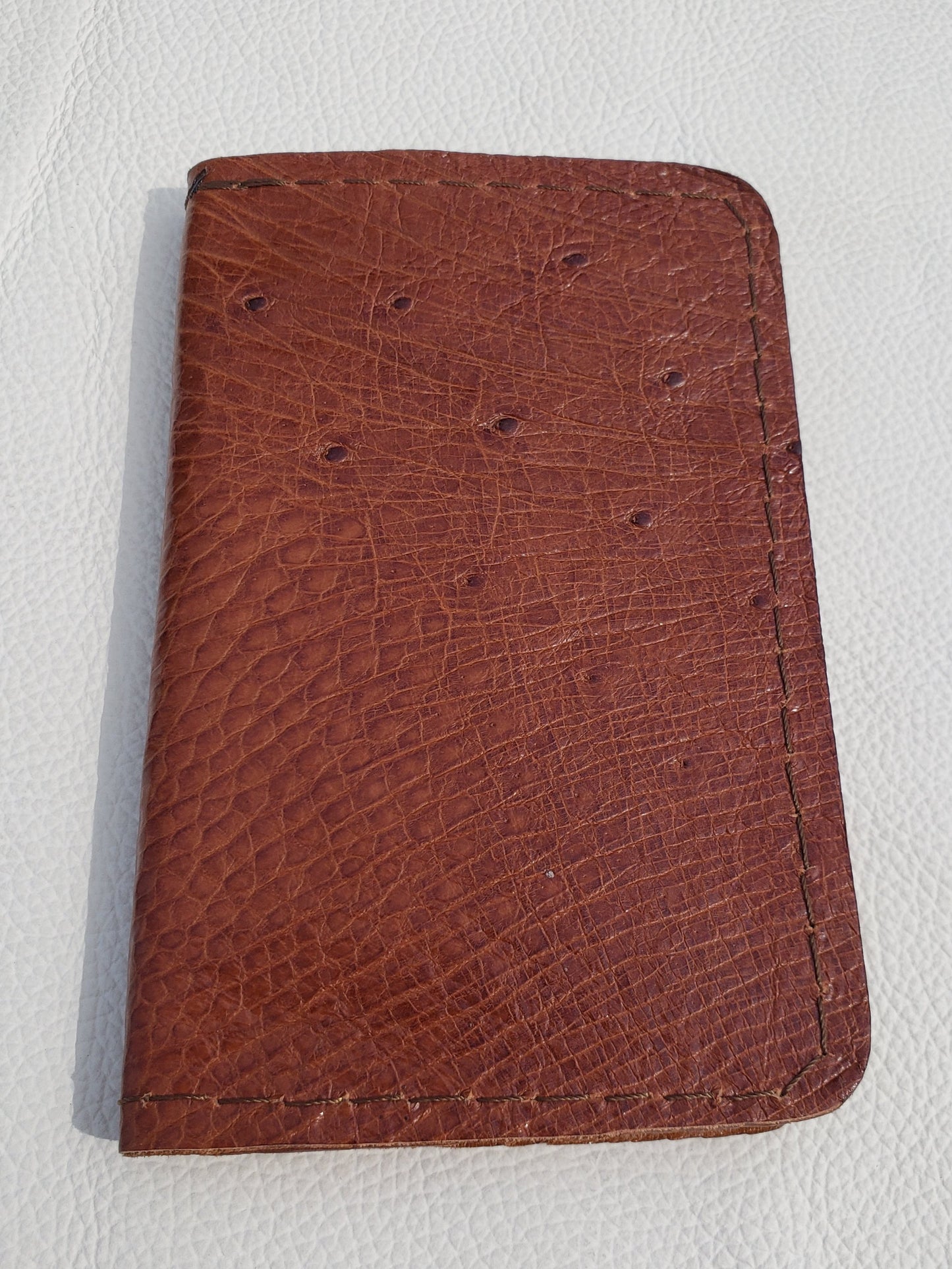 Ostrich Leather Card Case