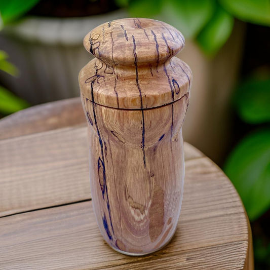 Spalted Post Oak Jar